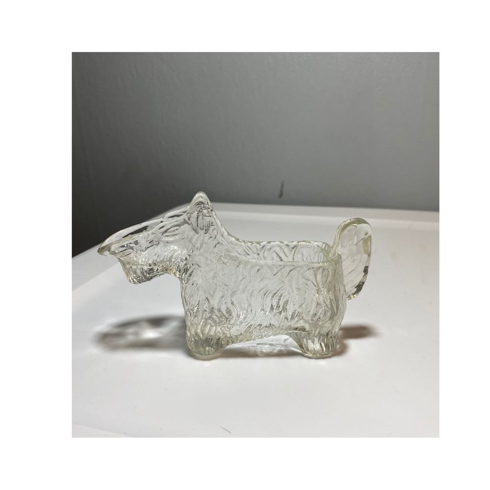 L.E. Smith Glass Company Scottish Terrier creamer